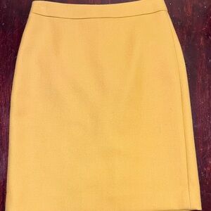 J. Crew Yellow Pencil Skirt